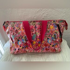 Fiorucci Pink Multicolor Tote Bag Vintage Y2K as-is